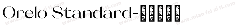 Orelo Standard字体转换